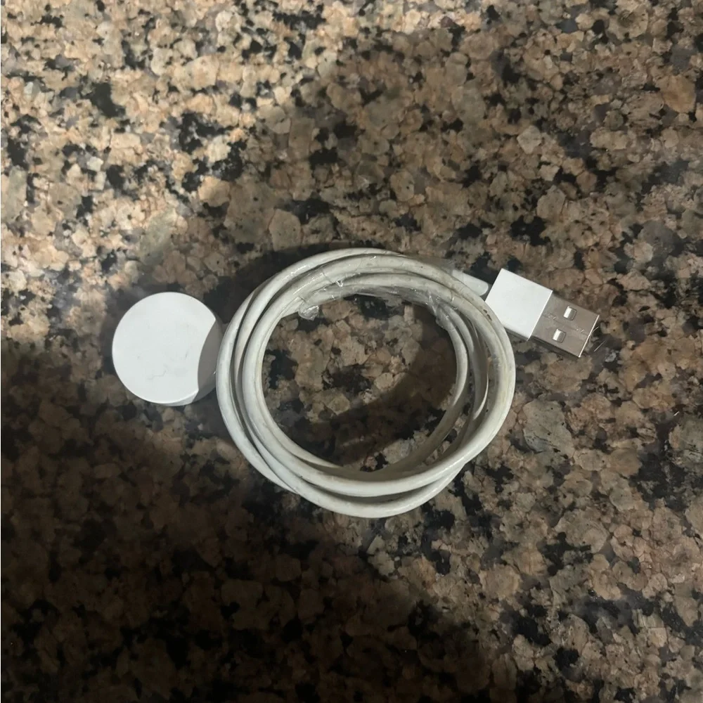 White Magnetic Apple Watch Charging Cable